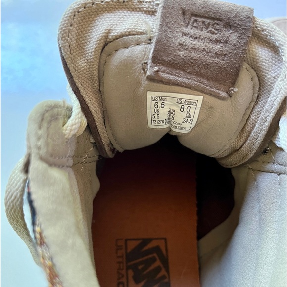 Vans Sk8 Hi 46 Ultracush Leopard Suede Hi Tops Woman’s Size 8 Men’s 6.5 - Picture 14 of 16